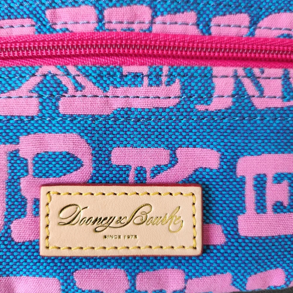 Dooney Blue Triple Zip Pouch - Picture 3 of 8